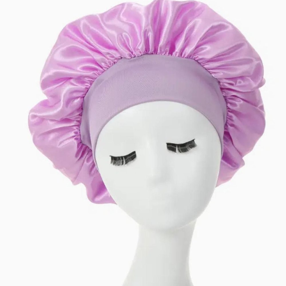 Women Give Yourself An Edge In Satiny Bonnets for Sleeping Wide Band